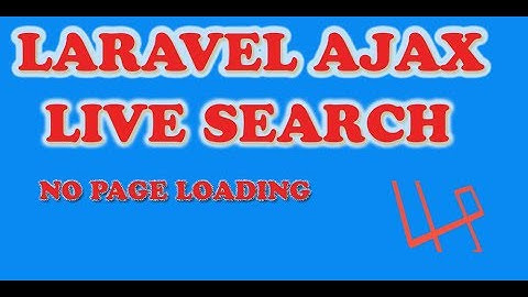 laravel ajax live table search bangla no page loading