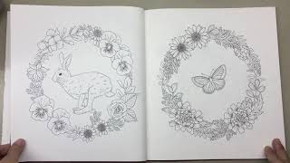 Flip Through | Japanese Coloring Book: Garden by Mihoko "garden" Kurihara