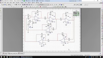 Second Order Differential Equation Block Diagram and Full Op-Amp Circuit with Multisim and Mathcad