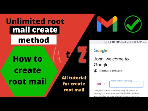 How to create root mail ? | root mail method | unlimited gmail create method 2022