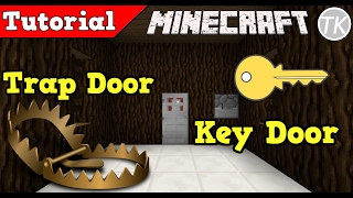 How to Build a Trap Door/Key Lock Door in Minecraft!