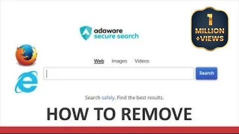 How to remove Ad-Aware Secure Search from FIREFOX# INTERNET EXPLORER