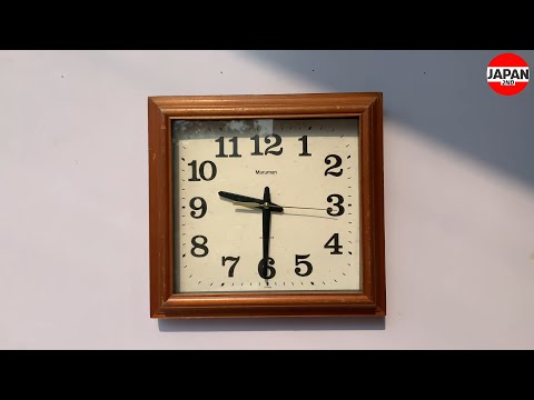 Maruman 壁掛け時計 ヴィンテージ ミッドセンチュリー 木目調 Maruman UK68 wall clock wood frame 壁掛け時計木枠 SA1126 - YouTube