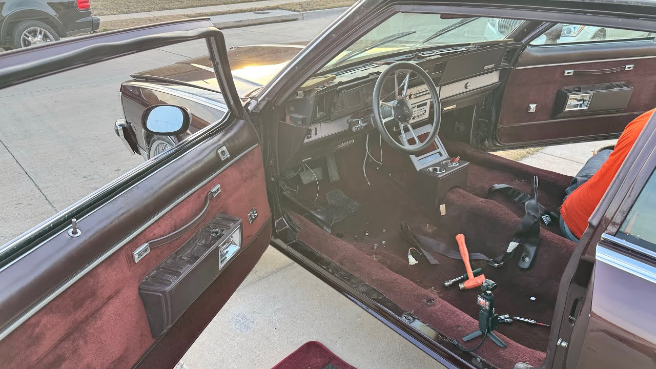 stripping the old interior out of box chevy fatality