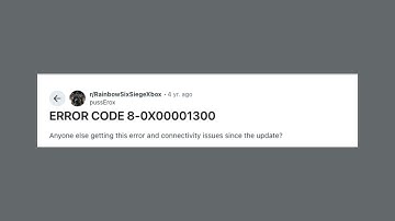 How To Resolve Rainbow Six Siege Error Code 8-0x00001300?