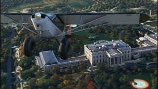 If Joe Biden President were a Bush Pilot: White House Landing+Takeoff-Microsoft Flight Simulator2020