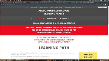 ArcoLinux : 3000 News video - why choose ArcoLinux