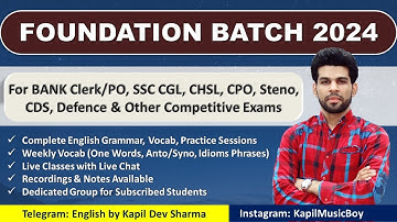 Complete Practice Batch for All Competitive Exams English by Kapil Dev Sharma