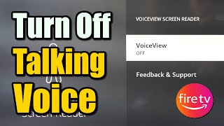 How to Turn Off Talking Voice on Fire TV Stick (Voice View)