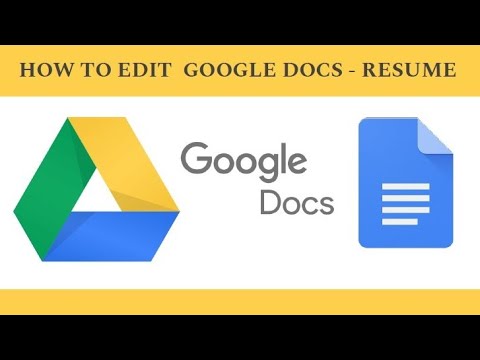 how-to-edit-google-docs---resume-|-google-docs-|-resume