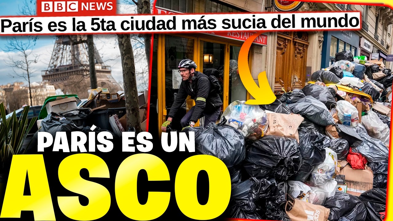 BASURA Y RATAS: París es la 5ta ciudad más SUCIA del mundo y es un ASCO 🤮🇫🇷
