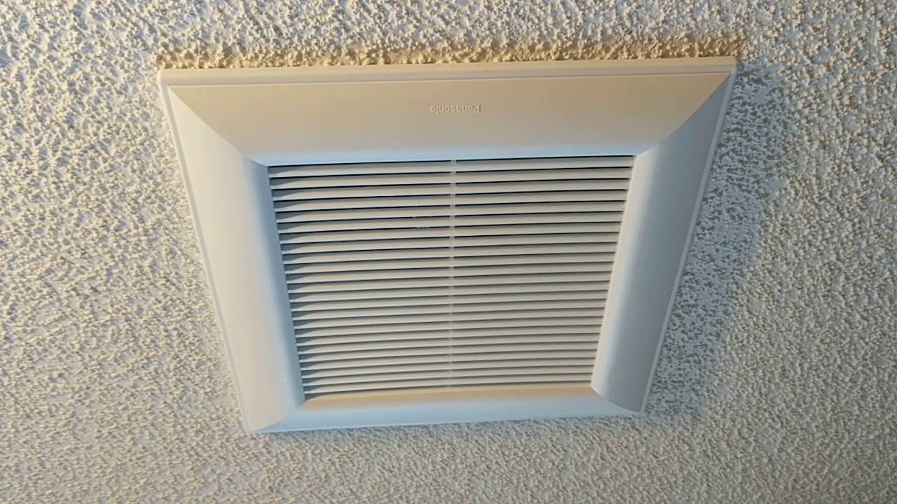 Panasonic Whisper Series Bath Fan Slow Startup - YouTube