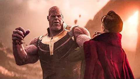 Dr. Strange vs Thanos in Avengers: Infinity war movie clip 4k Ultra HD | 'Tricks of the Wizard'