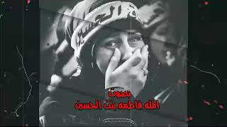 الاستاذة فاطمة بنت الحسين(قصيدة جفوني اهلك يكلبي الاهل حزينه موجعه  ) (07736045291) بالوصف