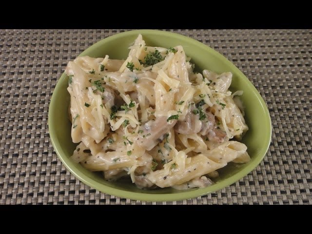 Mushroom And Basil Pasta