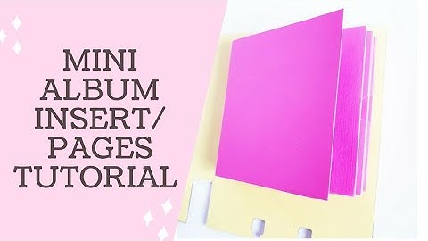 Mini Album Insert | Using just one 12 x 12 paper! | Part 1 - Pages for Memorydex Mini Album