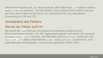 Beherrschung von JSTL Methodenaufrufen mit Beans in JSP: Ein Leitfaden zur Vermeidung häufiger Ausn