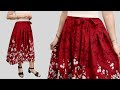 🌹No zipper - Sewing a beautiful skirt, easy for beginners
