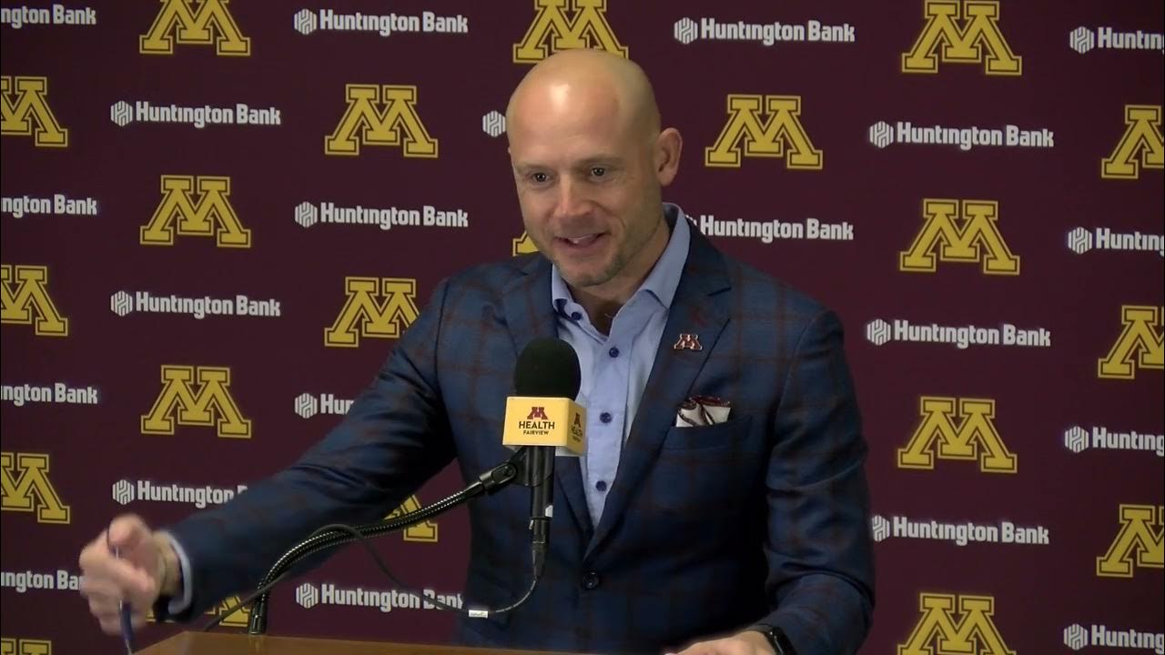 Press Conference: Coach Fleck Previews Saturday's Game at Wisconsin ...