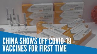 China shows off COVID-19 vaccines for first time