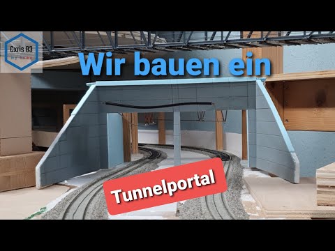 Modelleisenbahn H0 #Teil07 Wir bauen ein Tunnelportal #Katzenbergtunnel #Tunnelportal selber machen