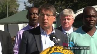 Governor Pat McCrory Press Conference - October 28, 2016