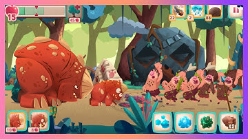 Dino Bash: Rocky and Rambo vs All Caveman level