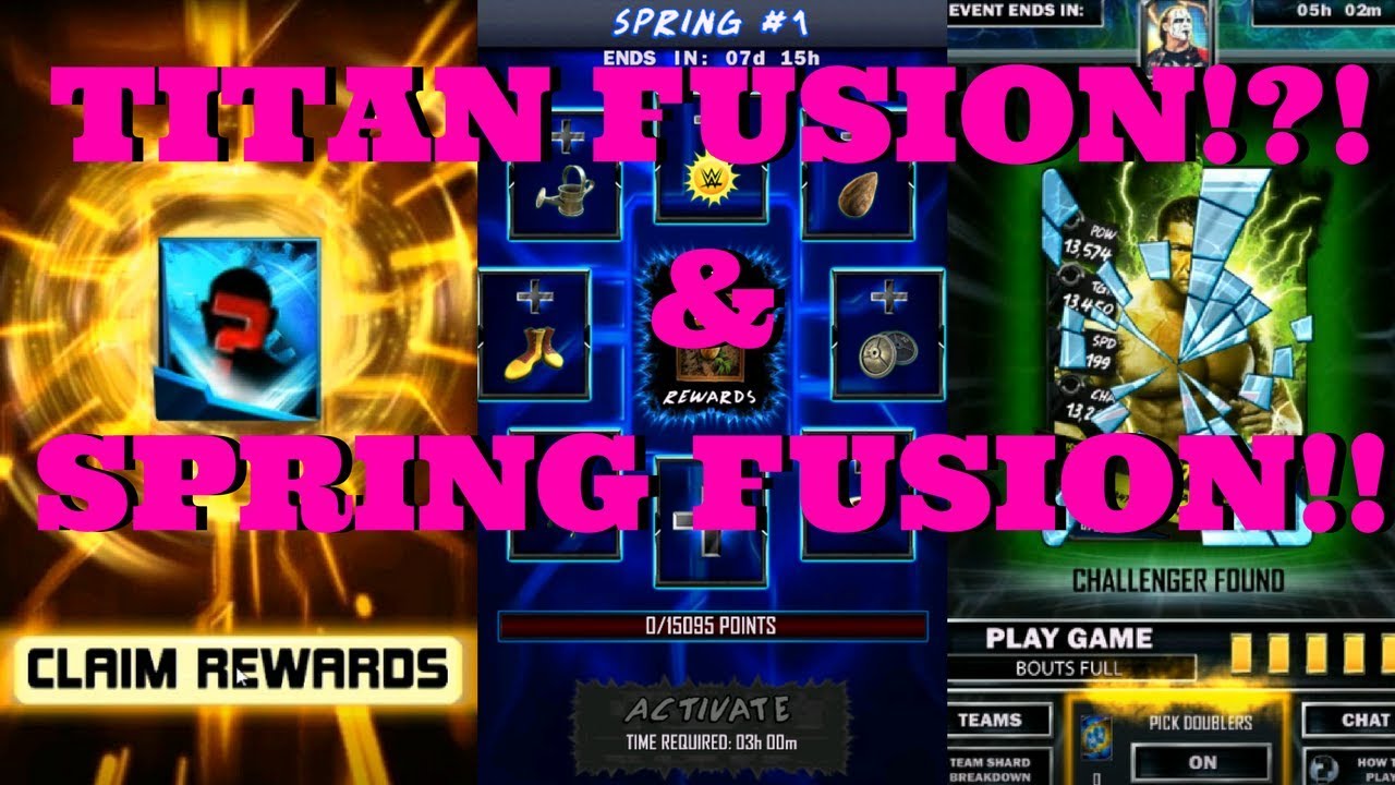 TITAN FUSION!!! & SPRING FUSION!!!   |    WWE Supercard #67 (Season 4)
