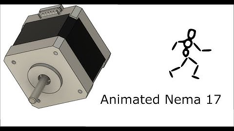 STEPPER MOTOR NEMA 17 short animation (3D model is available in description)