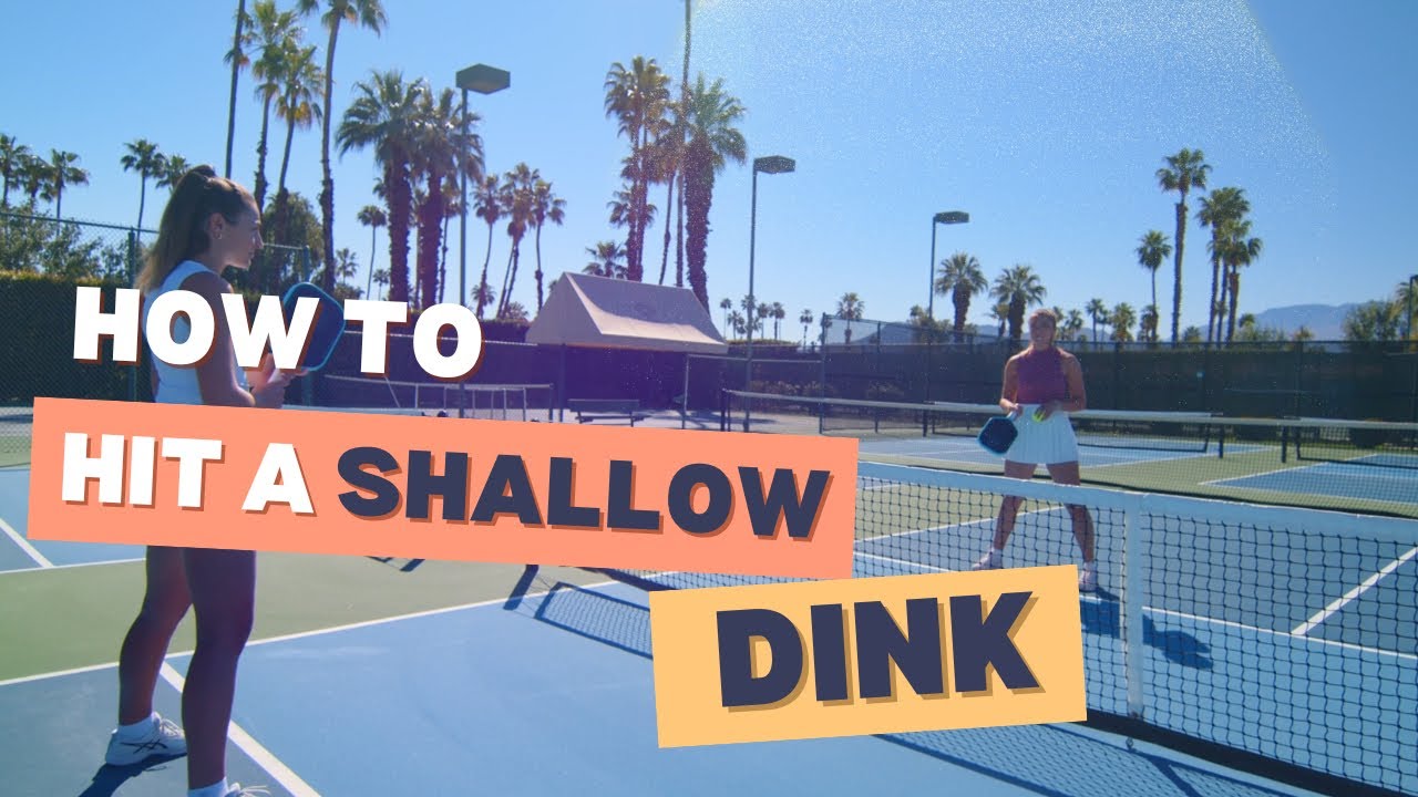 Shallow dink pickleball tutorial youtube
