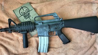 WELL M16 A3 Spring Type Airsoft Rifle  - Old Airsoft Collection