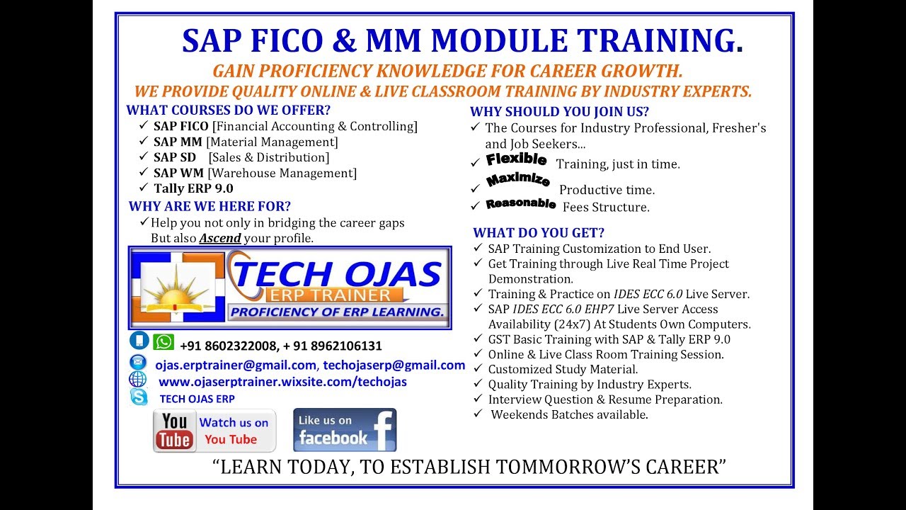 TECH OJAS ERP TRAINER.