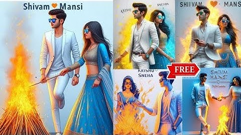 Holika Dahan Name Video Editing 😱 | Viral AI Photo Editing | Bing Image creator AI || Technical AKS