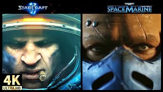 Power Armor Suit-Up Comparison: Starcraft 2 vs Warhammer 40K