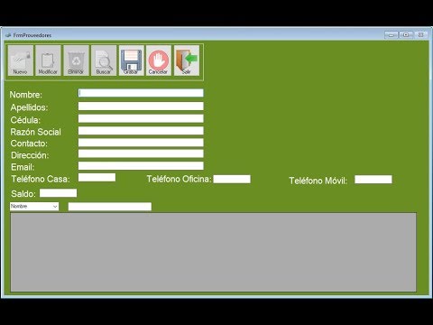 Cómo hacer un Mantenimiento de Proveedores - VB.Net - Youtube - Programación