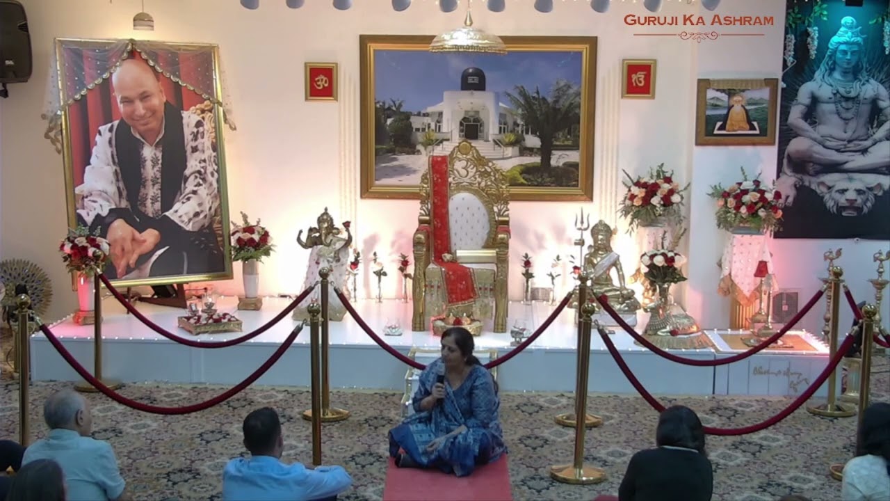 Satsang By Neelam Aunty - Guruji Ka Ashram - New Jersey - USA - Somerset Temple