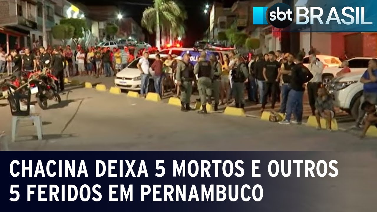 Chacina deixa 5 mortos e outros 5 feridos em Pernambuco | SBT Brasil (27/01/23)