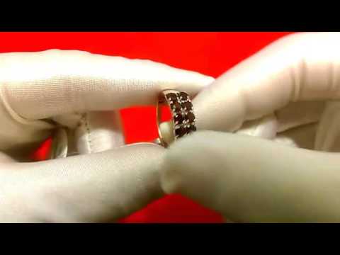 Серебряное кольцо с натуральным гранатом Sokolov 92011111