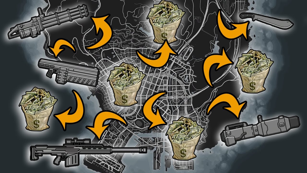 Money Weapon GTA 5 - All Secret Money & Weapon Locations! (Unlimited Money & Weapons ...