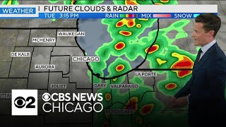 Storms coming to Chicago area Tuesday