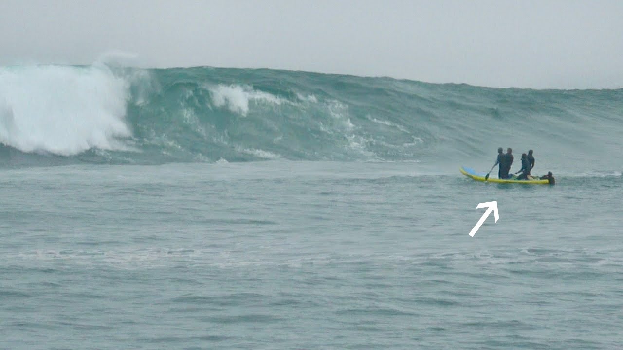 BIGGEST SWELL in years! Surfing Supsquatch at Outer Novelty Wave! - YouTube