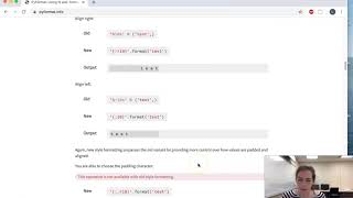 8. Formatting strings with the .format method