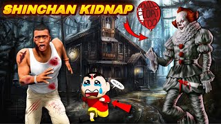 PENNYWISE  TRIES TO KILL SHINCHAN AND FRANKLIN   IN GTAV #black7plays