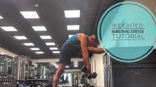 Weighted hamstring stretch tutorial