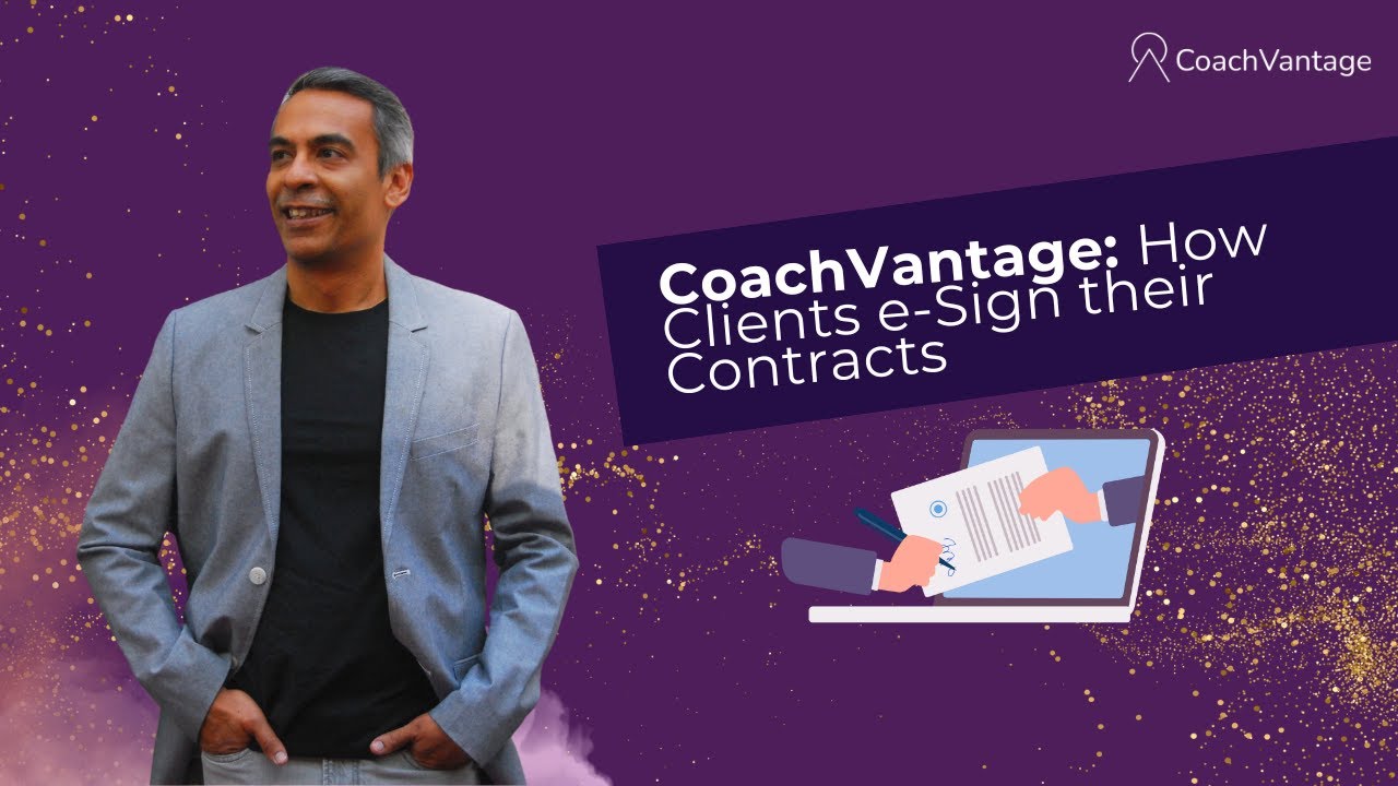 How Clients e-Sign their Contracts in CoachVantage (Best Life Coaching ...