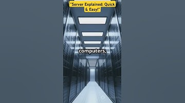 "What is a Server? Simplified in 60 Seconds! #shorts"
