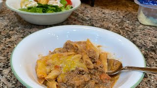 Hamburger Noodle Casserole-A One Pot dinner