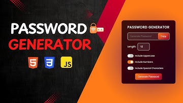 🔐 Create a Stylish Password Generator with HTML, CSS & JS! | Code Guy | #trending #webdevelopment