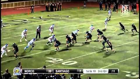 #1 Isaiah Manley catches the pass in the endzone for another touchdown