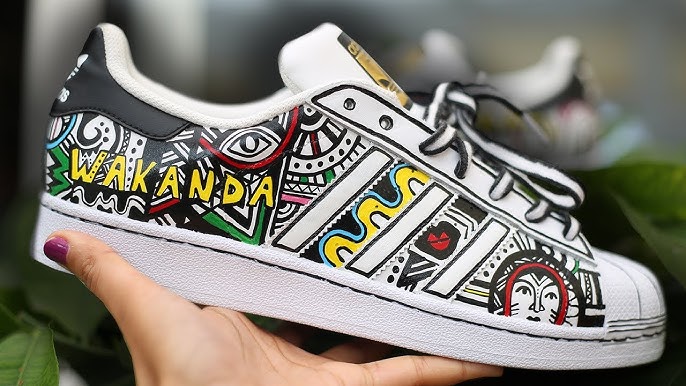 ADIDAS SUPERSTAR CUSTOM USING SHARPIE OIL BASED MARKER (Long